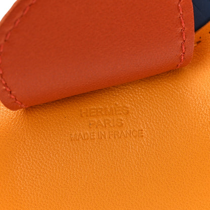 Hermes Milo Lambskin Grigri Rodeo Horse Bag Charm GM Jaune D'Or Bleu Agate Cornaline 3 of 4