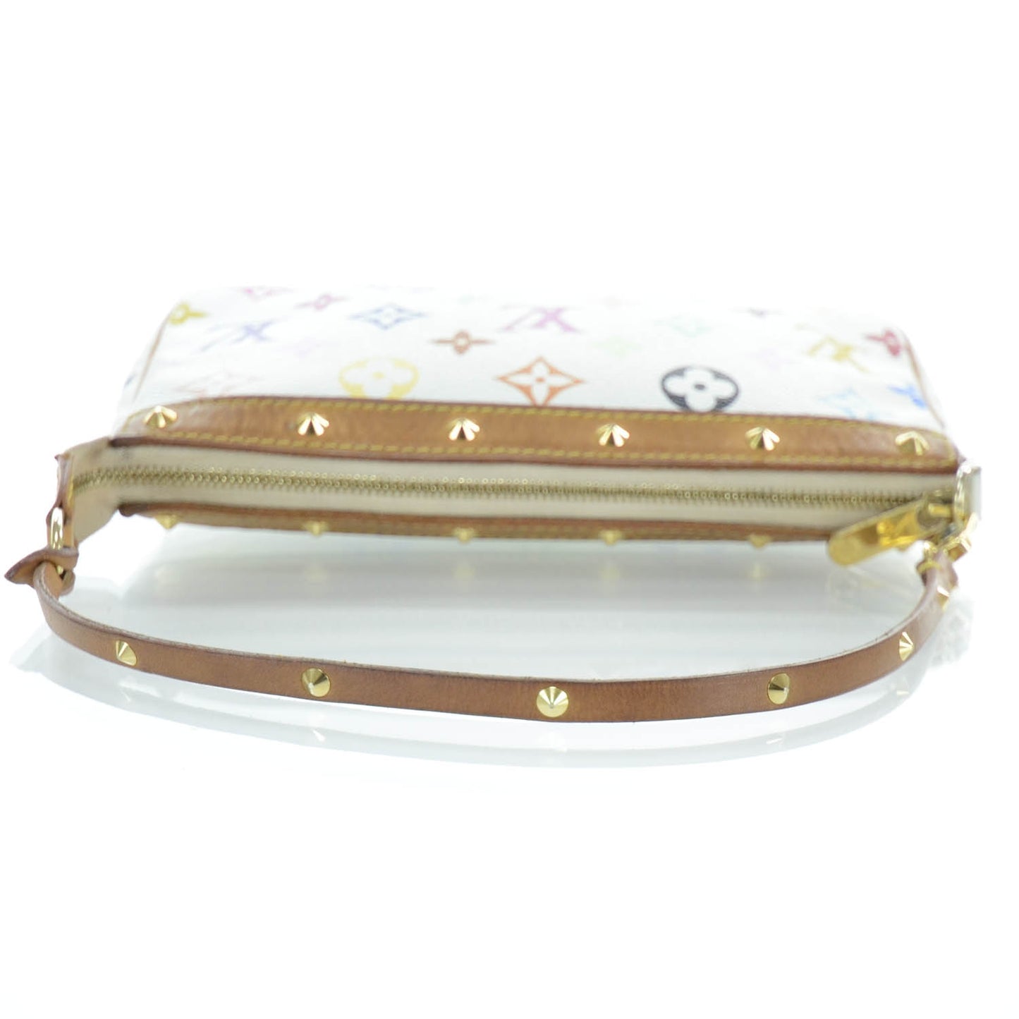 Monogram Multicolor Pochette Accessories White