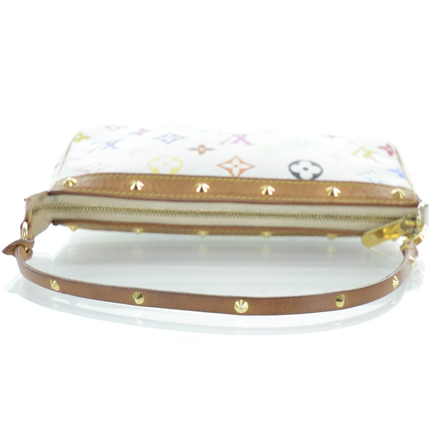 Louis Vuitton Monogram Multicolor Pochette Accessories White 6 of 10
