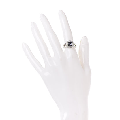 David Yurman Sterling Silver Diamond Black Orchid 7mm Petite Albion Ring 50 5.25 2 of 5