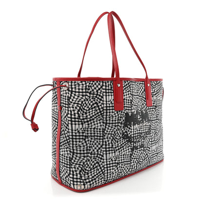 MCM Visetos Large Liz Reversible Shopper Tote Ruby Red 5 of 18