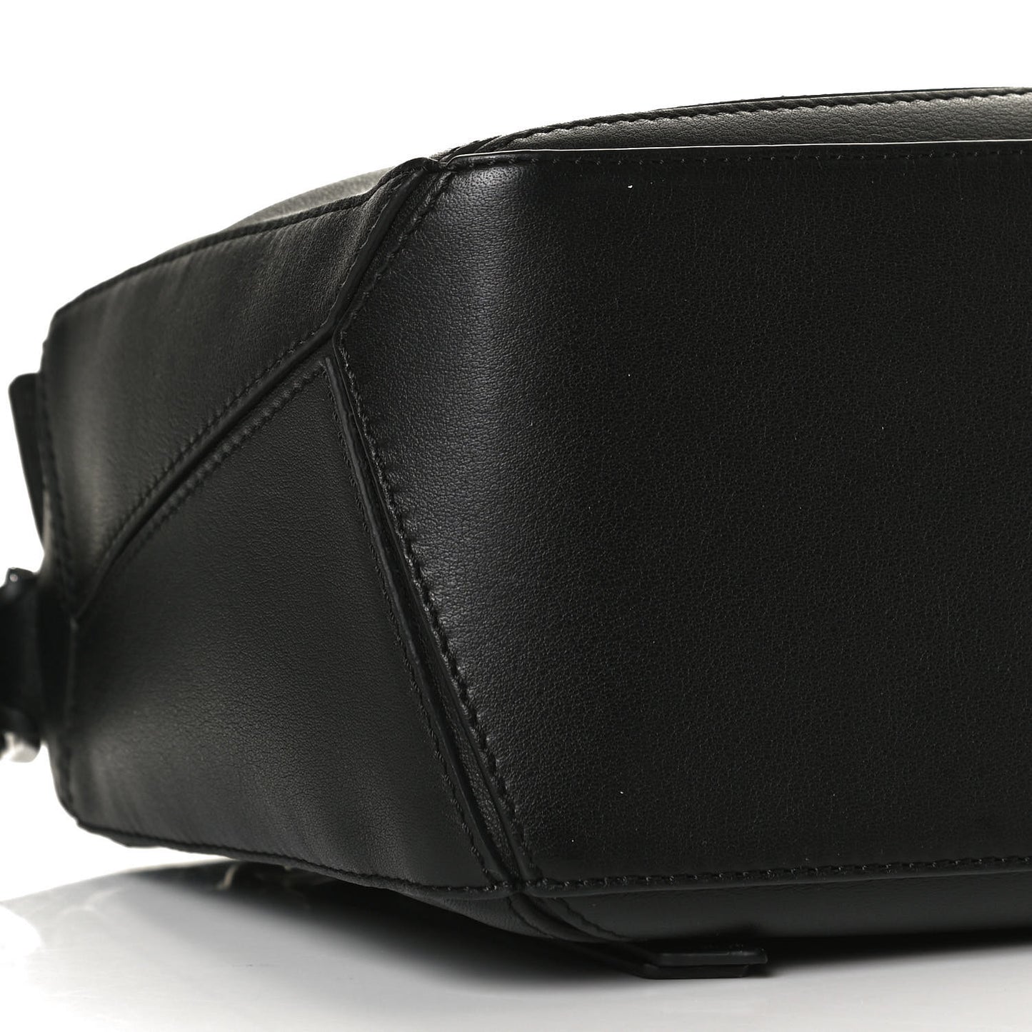 Calfskin Small Puzzle Bag Black