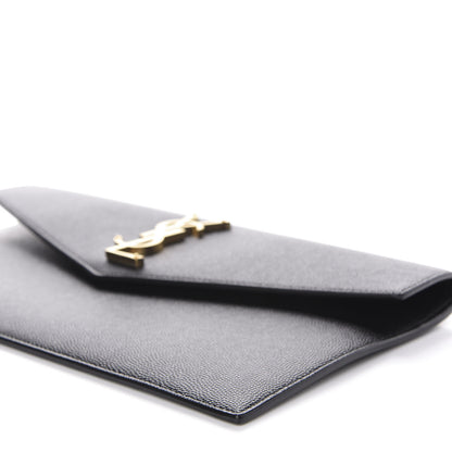 Saint Laurent Grain De Poudre Uptown Pouch Black 6 of 9