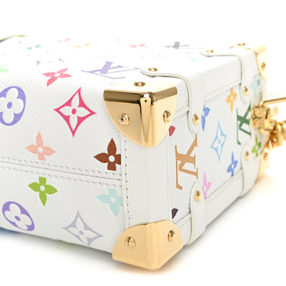 Louis Vuitton LV x TM Cowhide Monogram Multicolor Side Trunk MM White 8 of 9