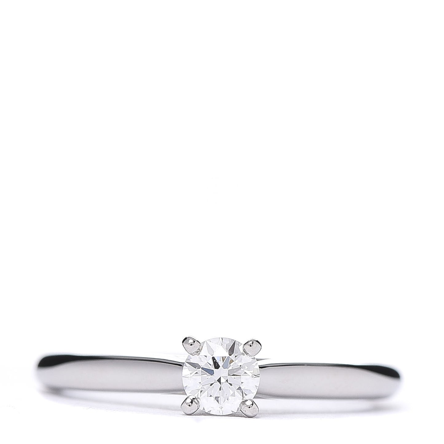 Platinum Diamond .20ct Solitaire Engagement Ring 48 4.5