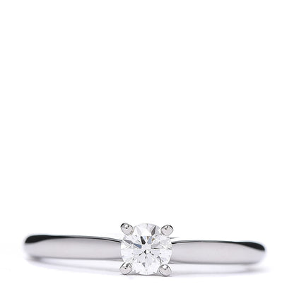 Cartier Platinum Diamond .20ct Solitaire Engagement Ring 48 4.5 1 of 5