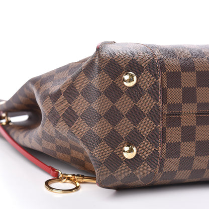Louis Vuitton Damier Ebene Caissa Hobo Cherry 8 of 11