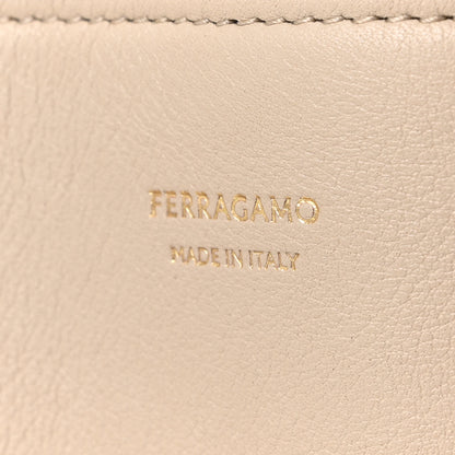 Salvatore Ferragamo Calfskin Medium Hug Bag Stone Burnt Orcher 7 of 9