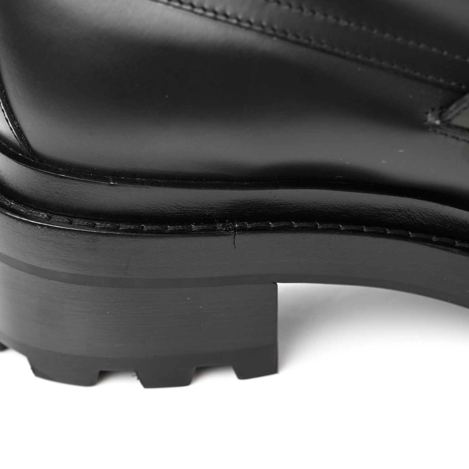Hermes Glossed Calfskin Funk Ankle Boots 40 Black 7 of 9
