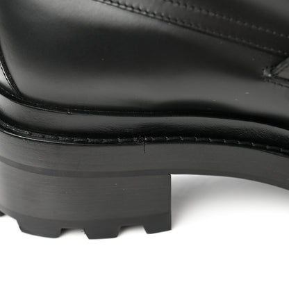 Hermes Glossed Calfskin Funk Ankle Boots 40 Black 7 of 9