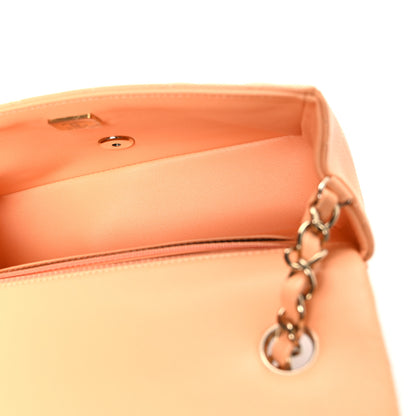 Chanel Lambskin Quilted Mini Rectangular Flap Light Orange 5 of 11