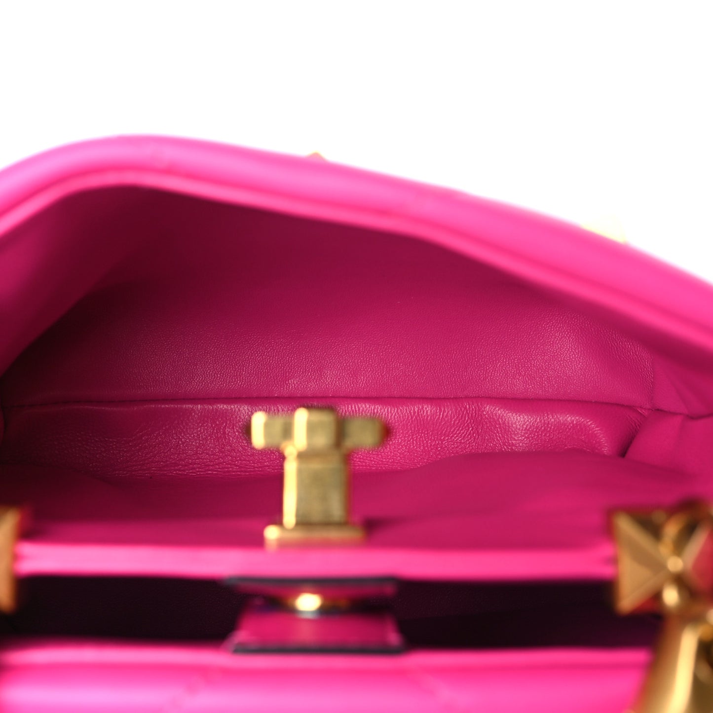 Nappa Small Roman Stud The Handle Bag Pink PP