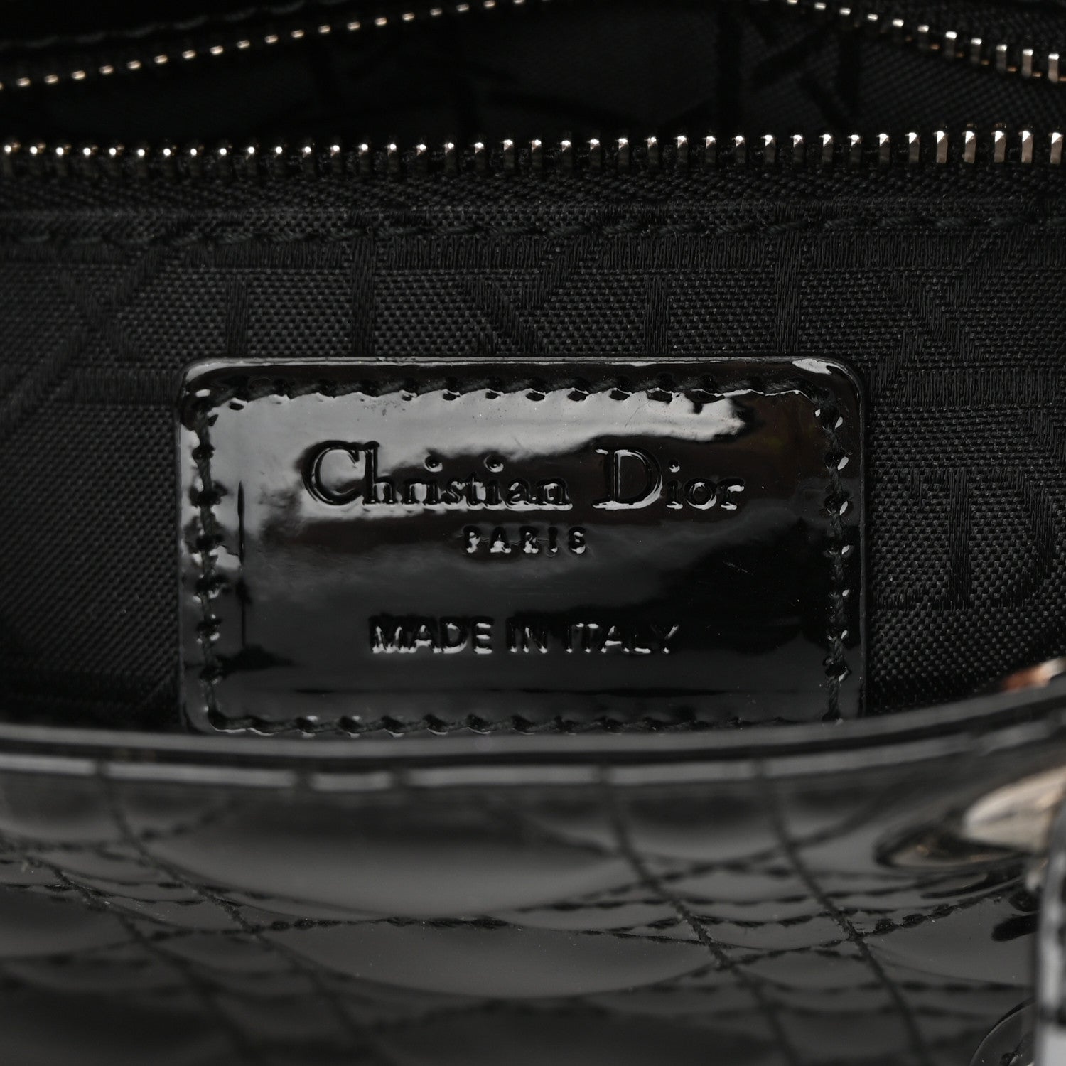 Christian Dior Patent Cannage Mini Lady Dior Black 6 of 13