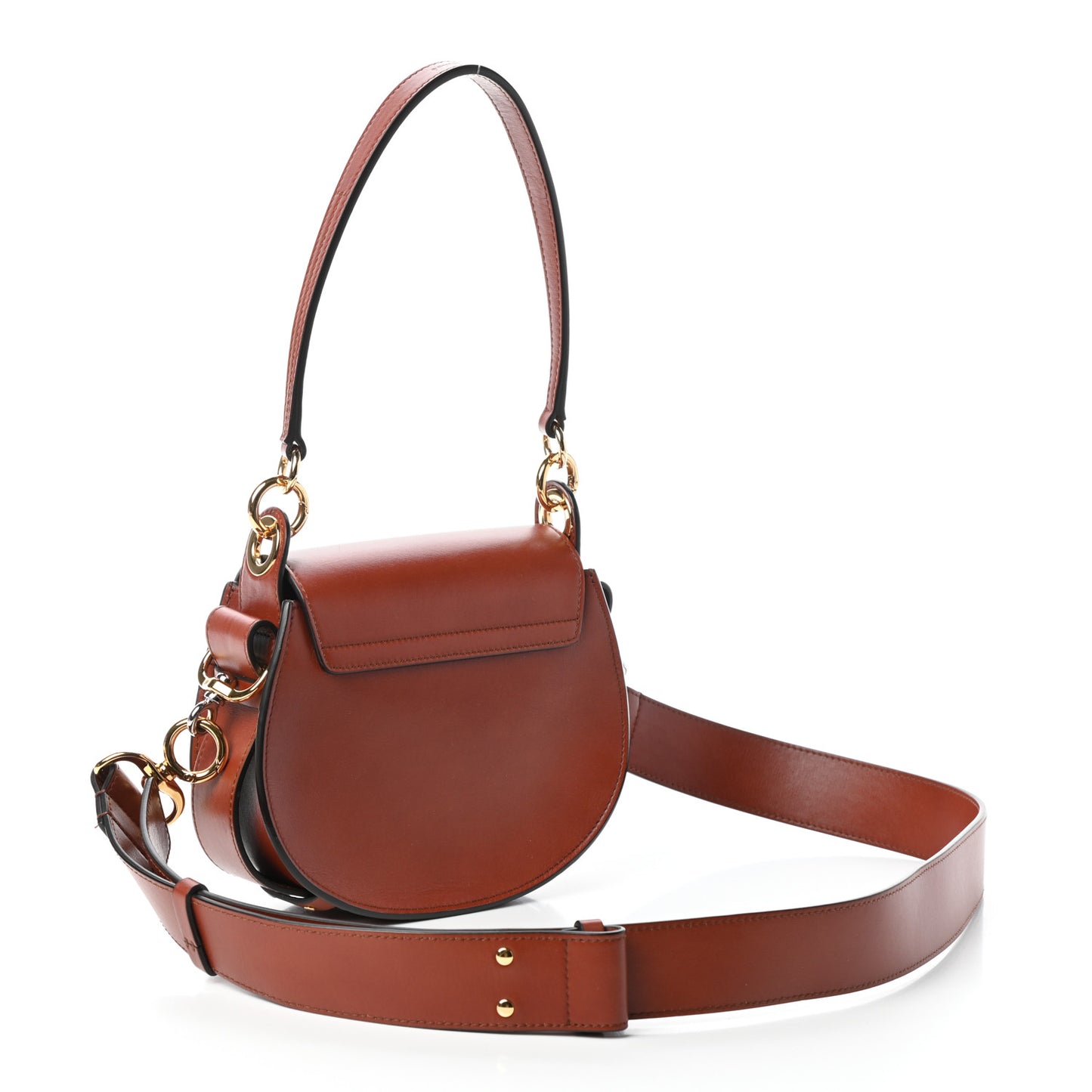 Calfskin Small Tess Bag Sepia Brown