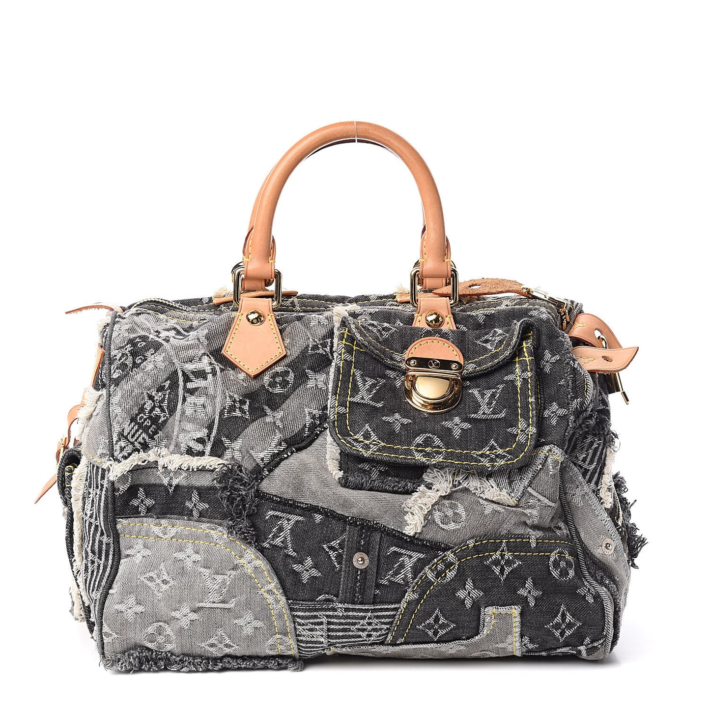 Denim Patchwork Speedy 30 Grey
