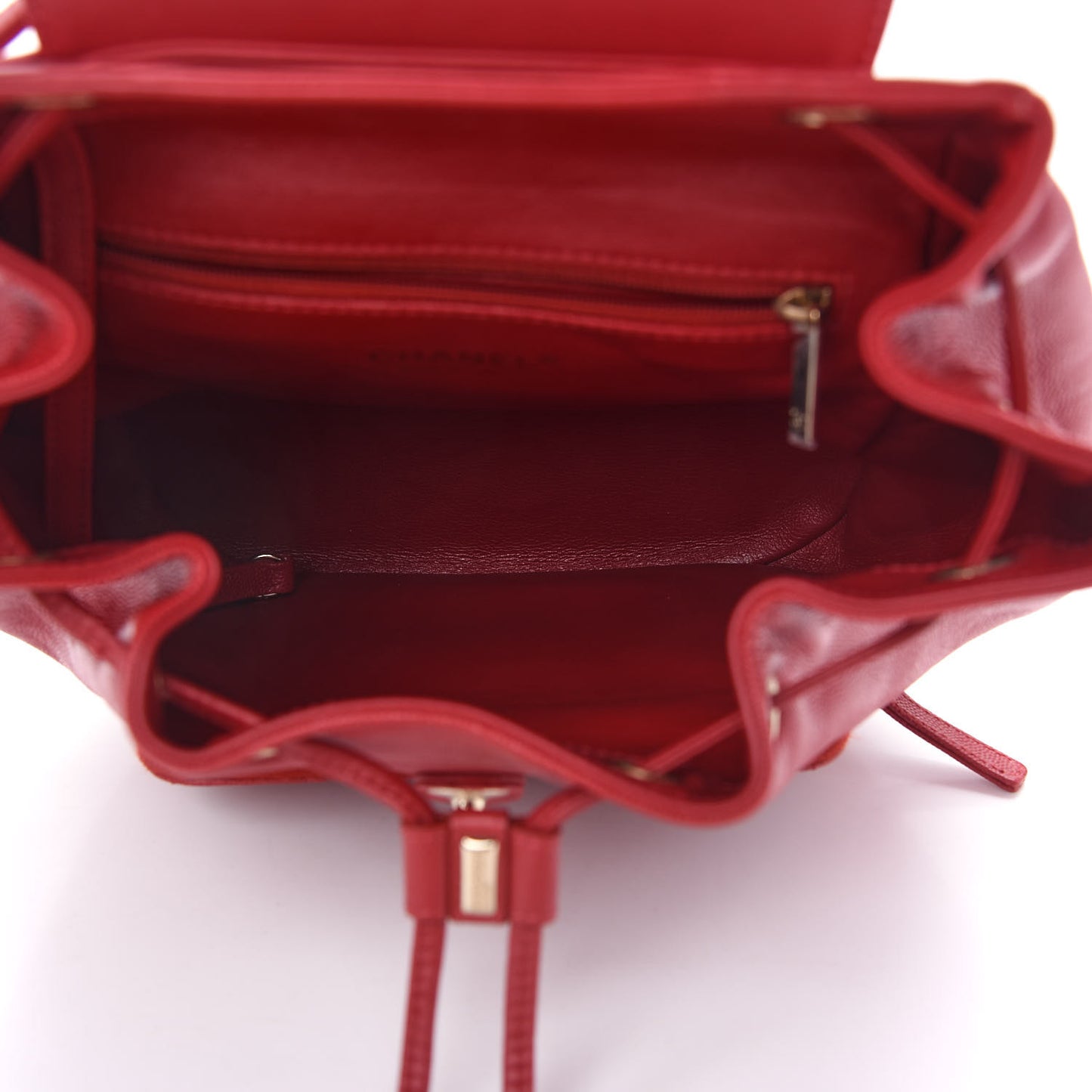 Caviar Quilted Business Affinity Backpack Dark Red