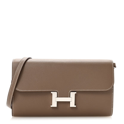 Hermes Evercolor Constance Wallet To Go Etoupe 1 of 11