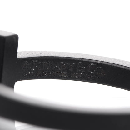 Tiffany Black-Coated Stainless Steel T Square Ring 54 7 Black 4 of 4