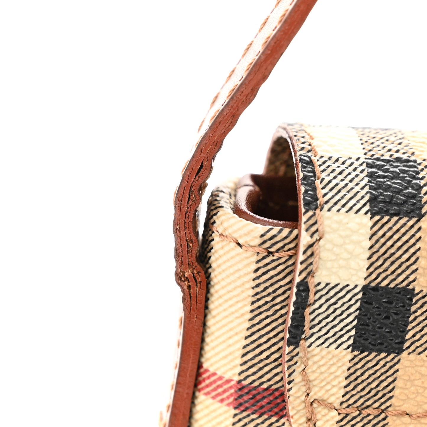 Haymarket Check Shoulder Bag Red