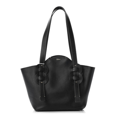 Chloe Small Grain Smooth Calfskin Medium Darryl Tote Black 1 of 9