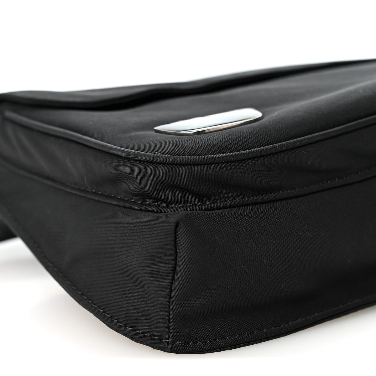 Nylon Shield Mens Belt Bag Black