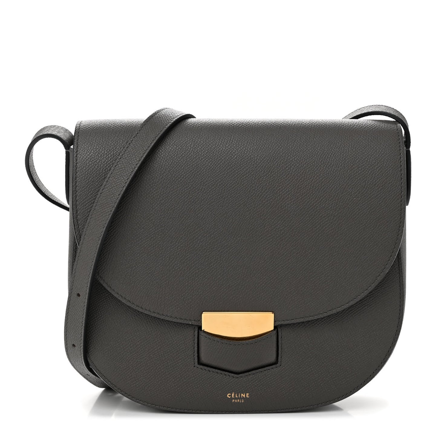 Baby Grained Calfskin Medium Trotteur Grey