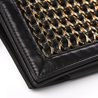 Chanel Lambskin Chain Clutch Black 9 of 11