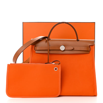Hermes Toile Vache Hunter Herbag Zip 31 PM Orange 13 of 13