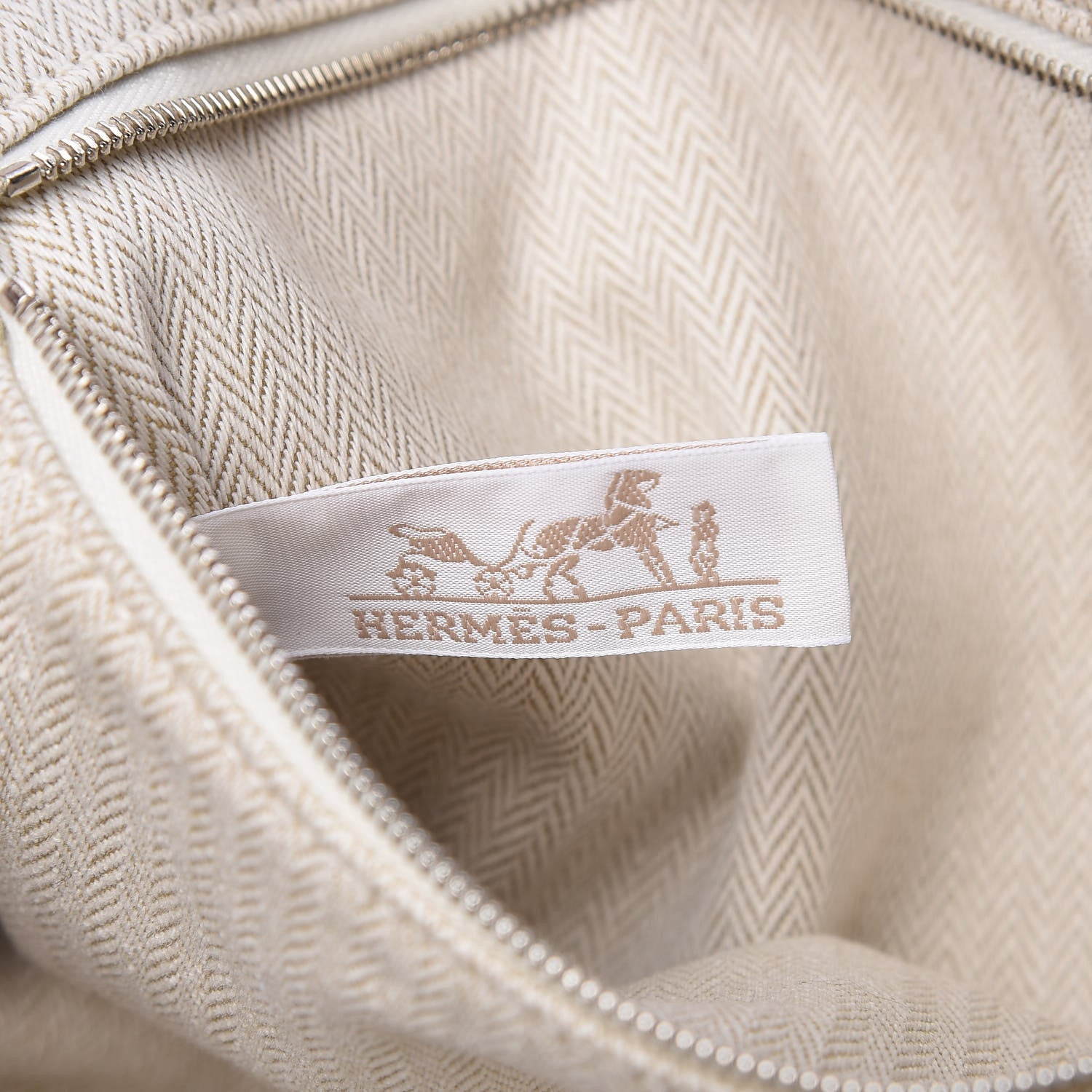 Hermes Canvas Barenia Fourbi 25 MM Pouch Naturel Fauve 8 of 10