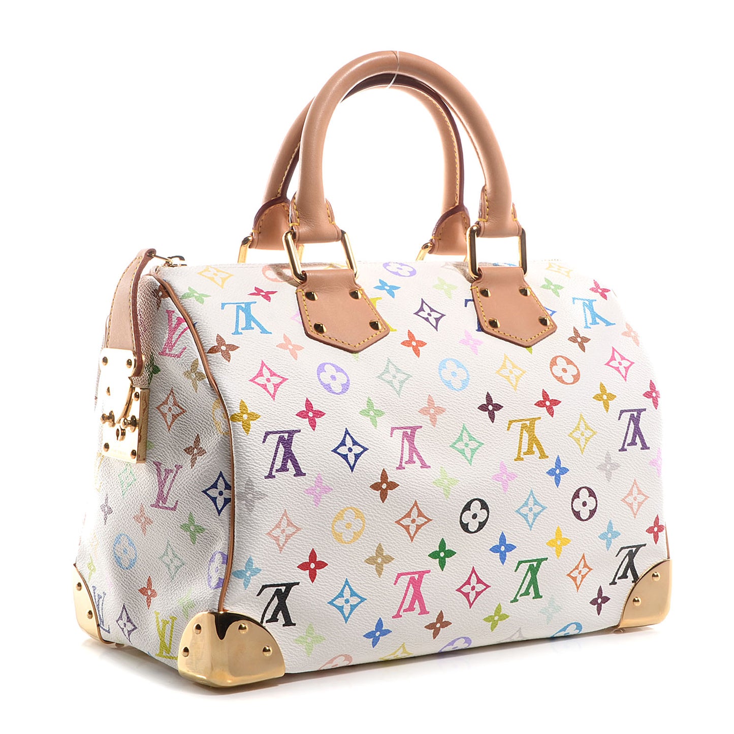 Monogram Multicolor Speedy 30 White