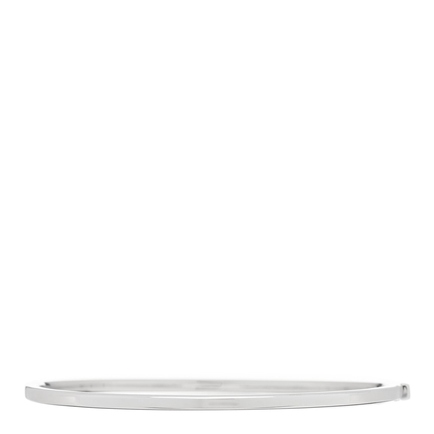 Roberto Coin 18K White Gold Oval Bangle Bracelet 1 of 4