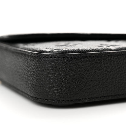 Louis Vuitton Empreinte Pochette Felicie Chain Wallet Black 9 of 10