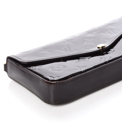 Louis Vuitton Vernis Pochette Felicie Chain Wallet Amarante 7 of 9