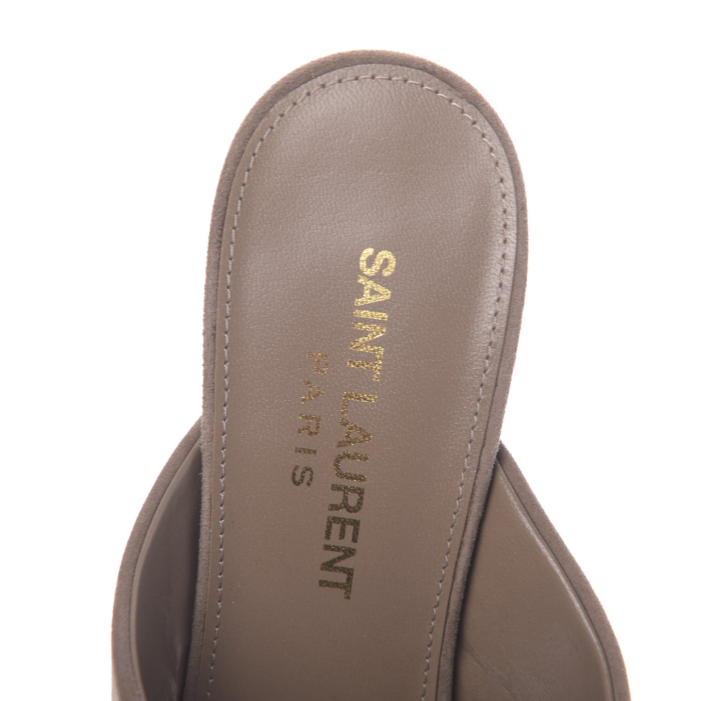 Suede LouLou 70 Mules 36.5 Taupe