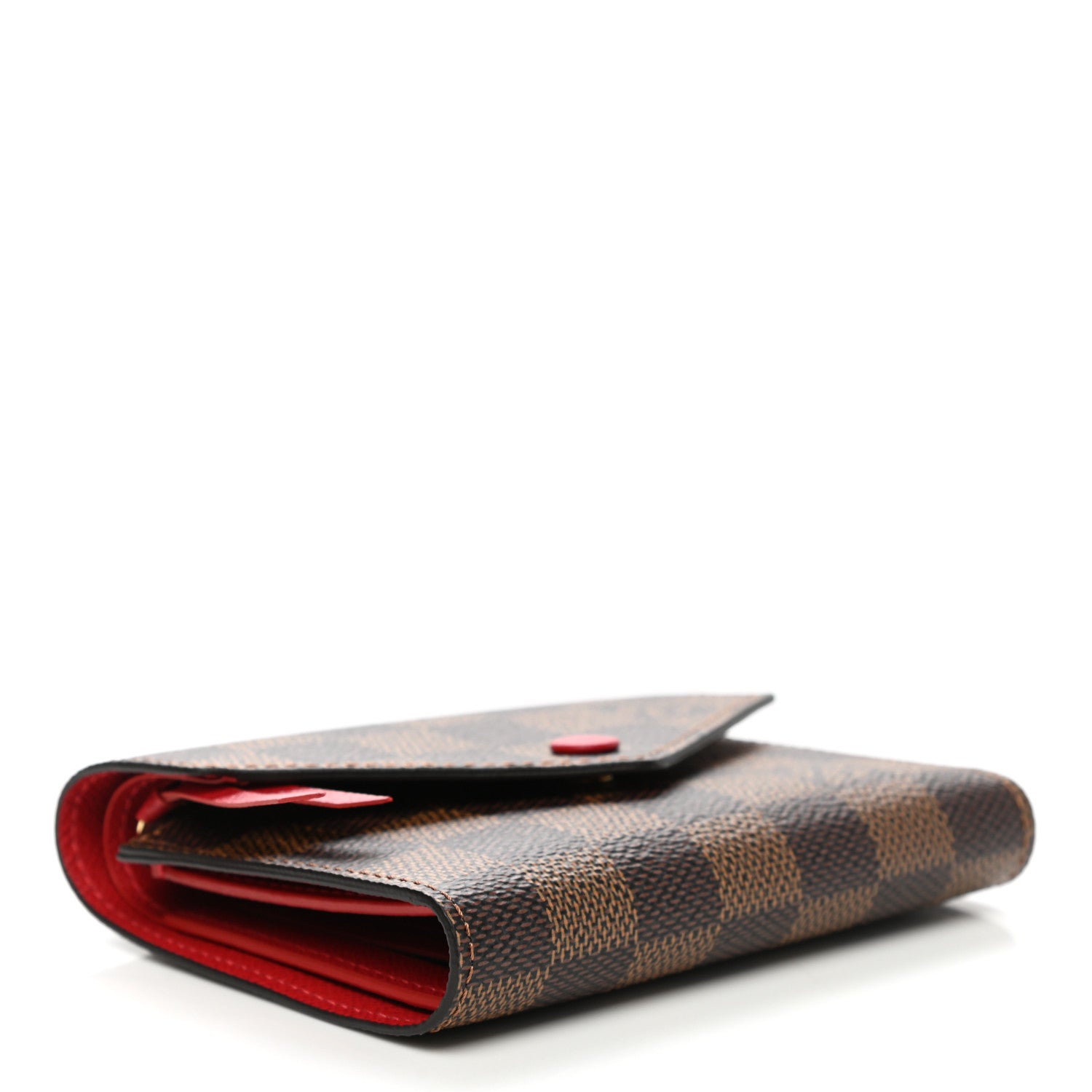 Louis Vuitton Damier Ebene Victorine Wallet Red 4 of 8