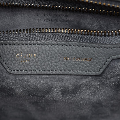 Celine Baby Drummed Calfskin Micro Luggage Kohl 7 of 14