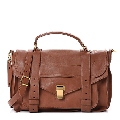 Proenza Schouler Lambskin Medium PS1 Satchel Saddle 1 of 9