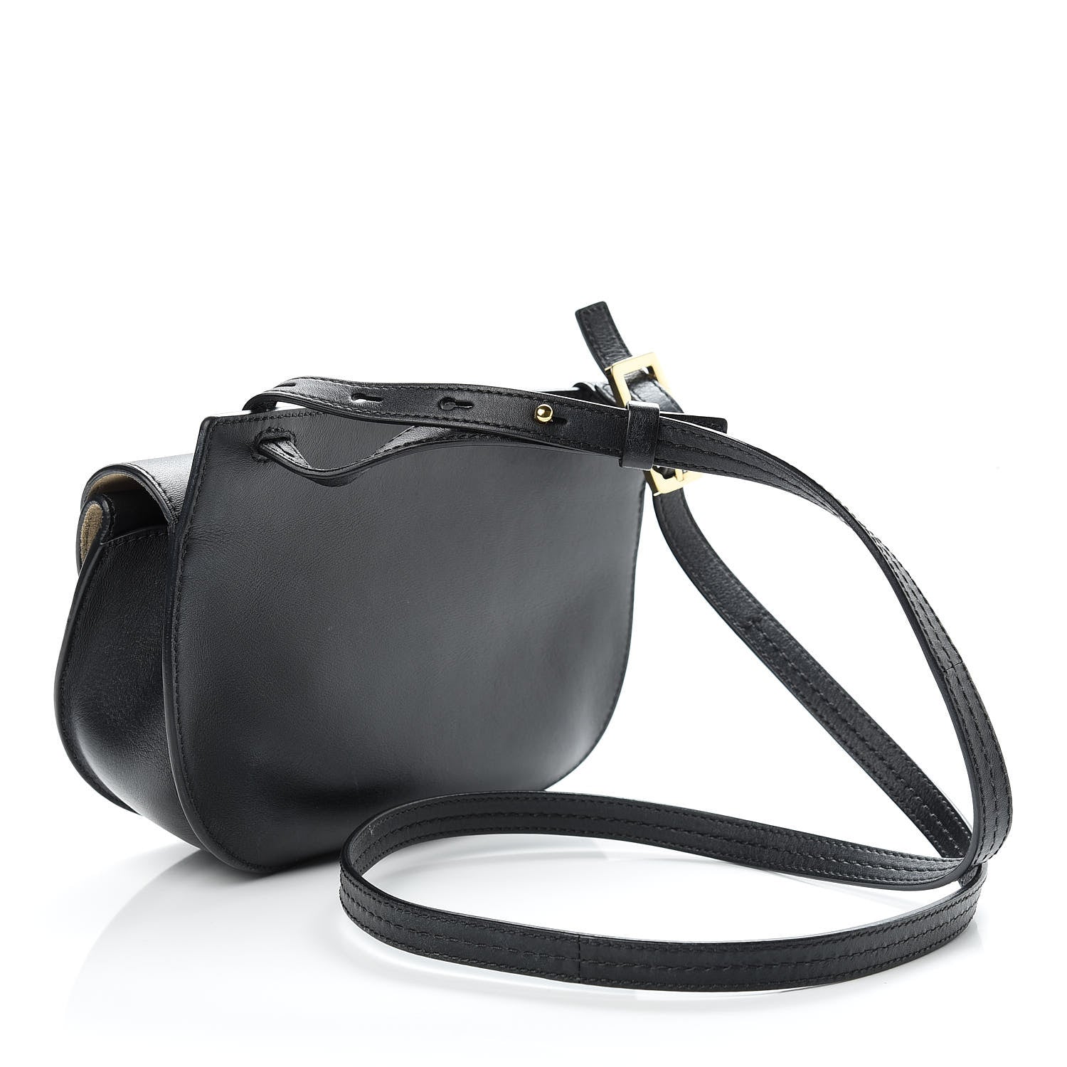 Chloe Calfskin Mini Georgia Crossbody Bag Black 3 of 13