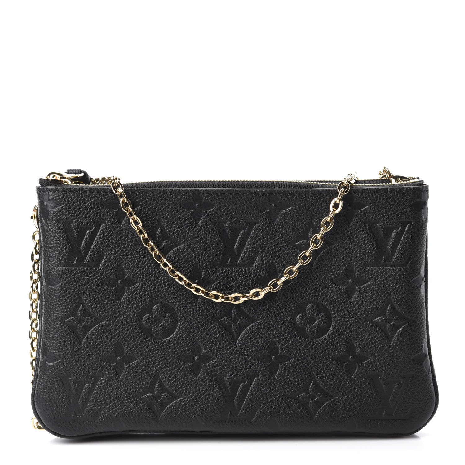 Louis Vuitton Empreinte Double Zip Pochette Black 1 of 11