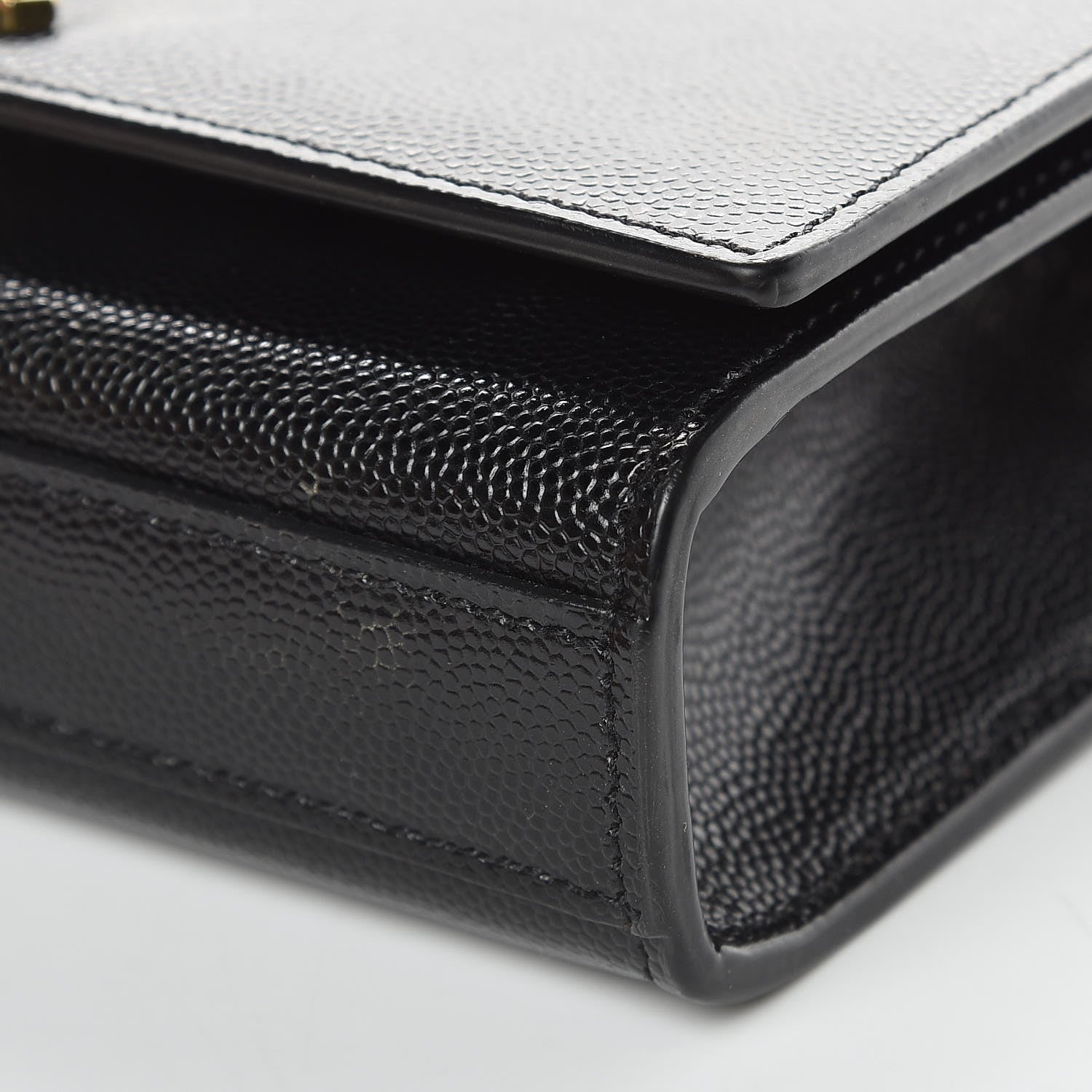 Saint Laurent Grain De Poudre Small Monogram Kate Satchel Black 9 of 13