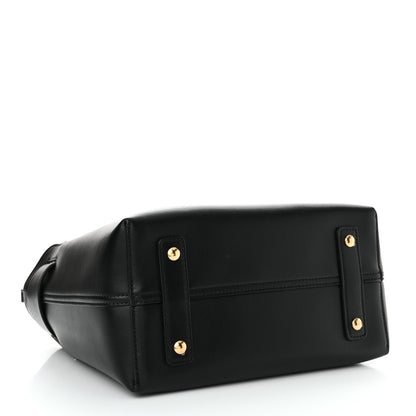 Burberry Smooth Calfskin Triple Stud Small Belt Bag Black Tan 4 of 12