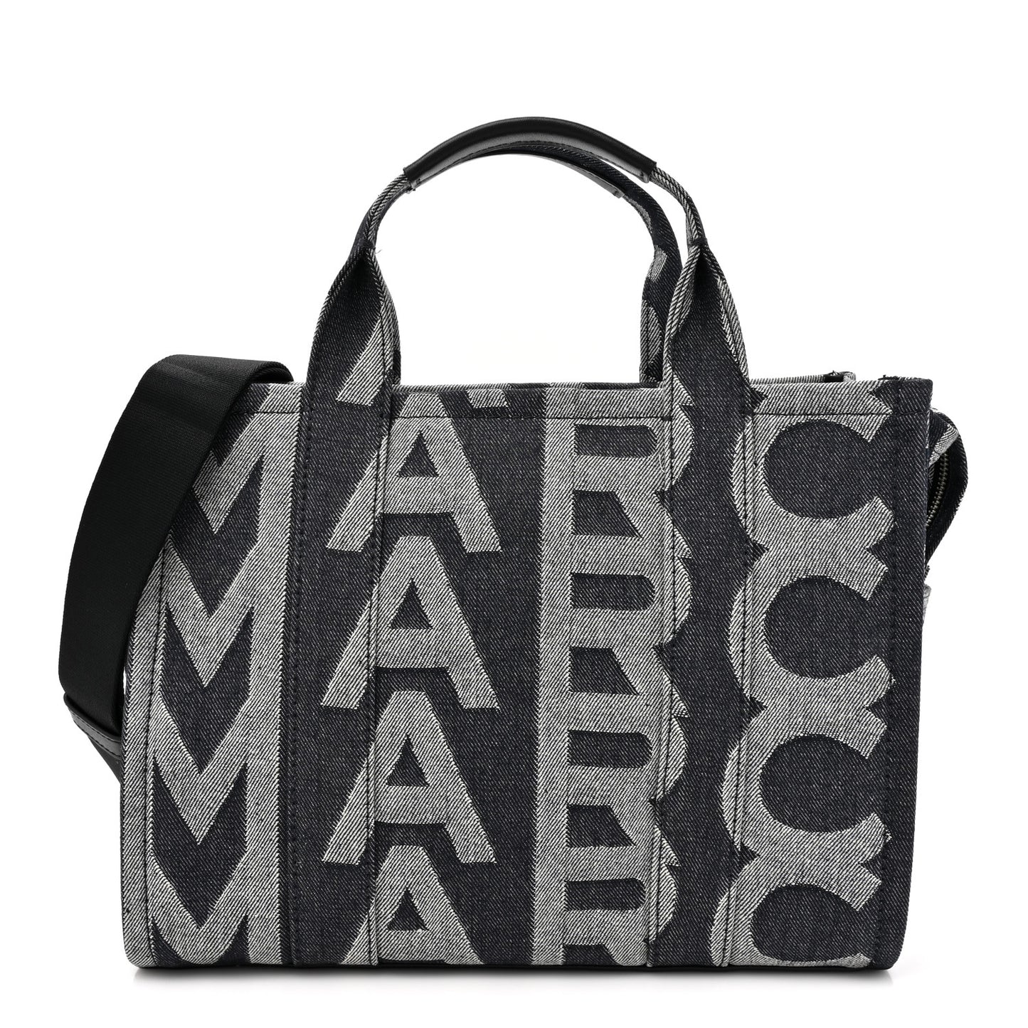 Denim Jacquard Medium The Monogram Tote Bag Denim Blue