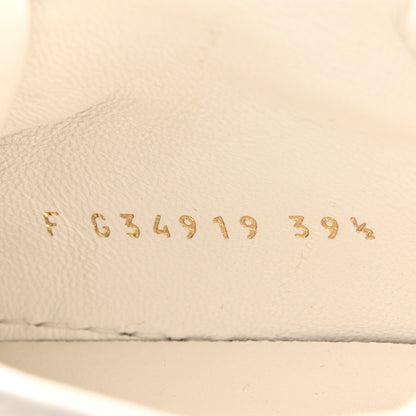 Chanel Crumpled Calfskin Womens CC Bow Sneakers 39.5 White 6 of 10