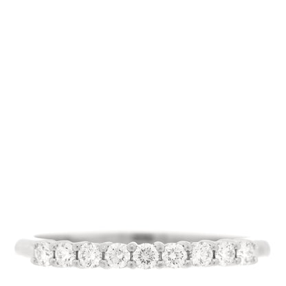 Tiffany Platinum Diamond .27ctw 2.2mm Half Circle Forever Band Ring 56 7.5 1 of 5