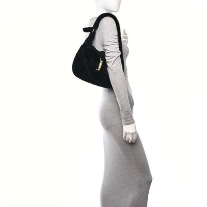 Gucci Shearling Small Jackie 1961 Shoulder Bag Black 2 of 9