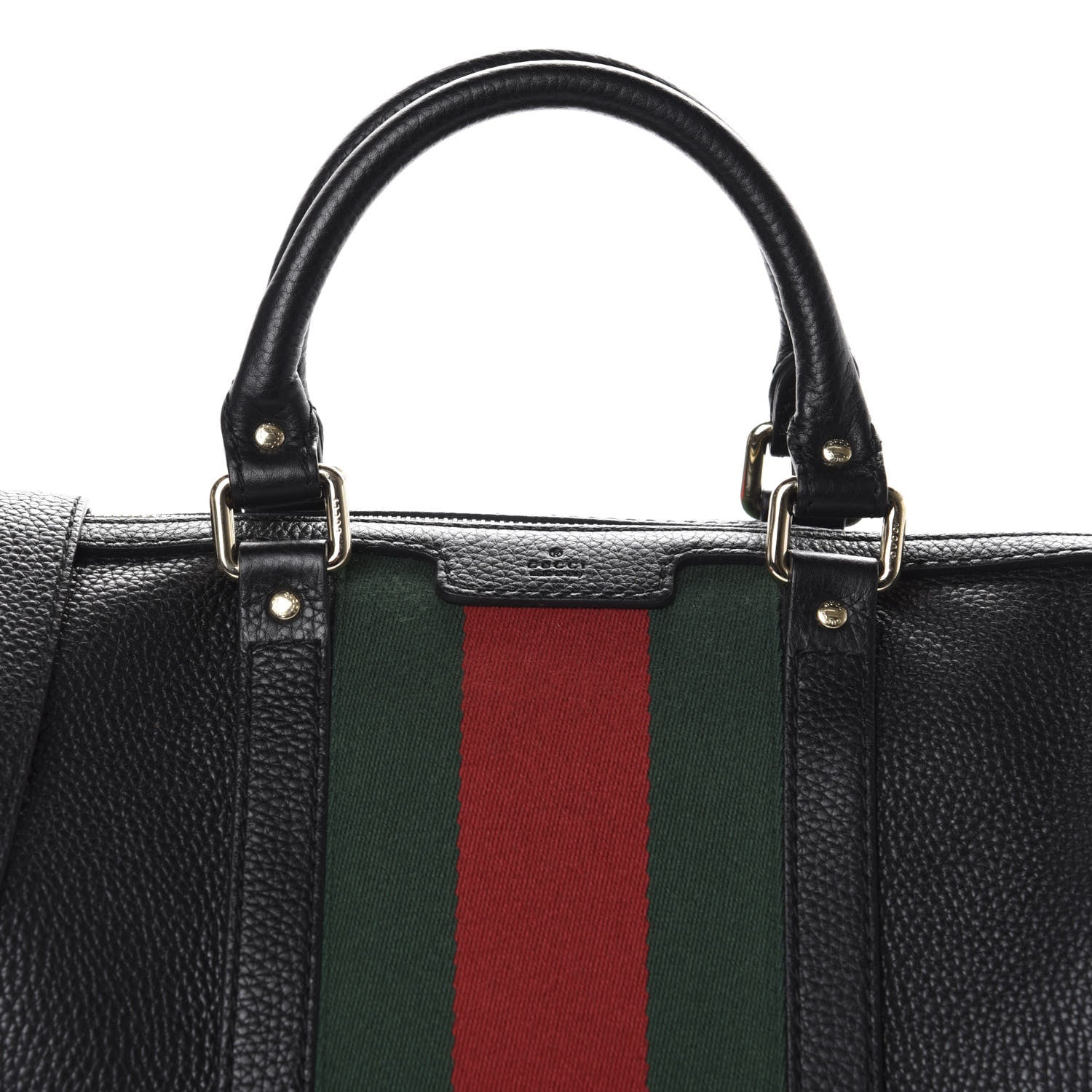 Gucci Calfskin Vintage Web Medium Boston Black 13 of 13