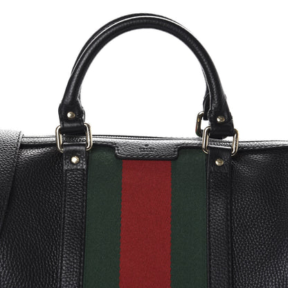 Gucci Calfskin Vintage Web Medium Boston Black 13 of 13