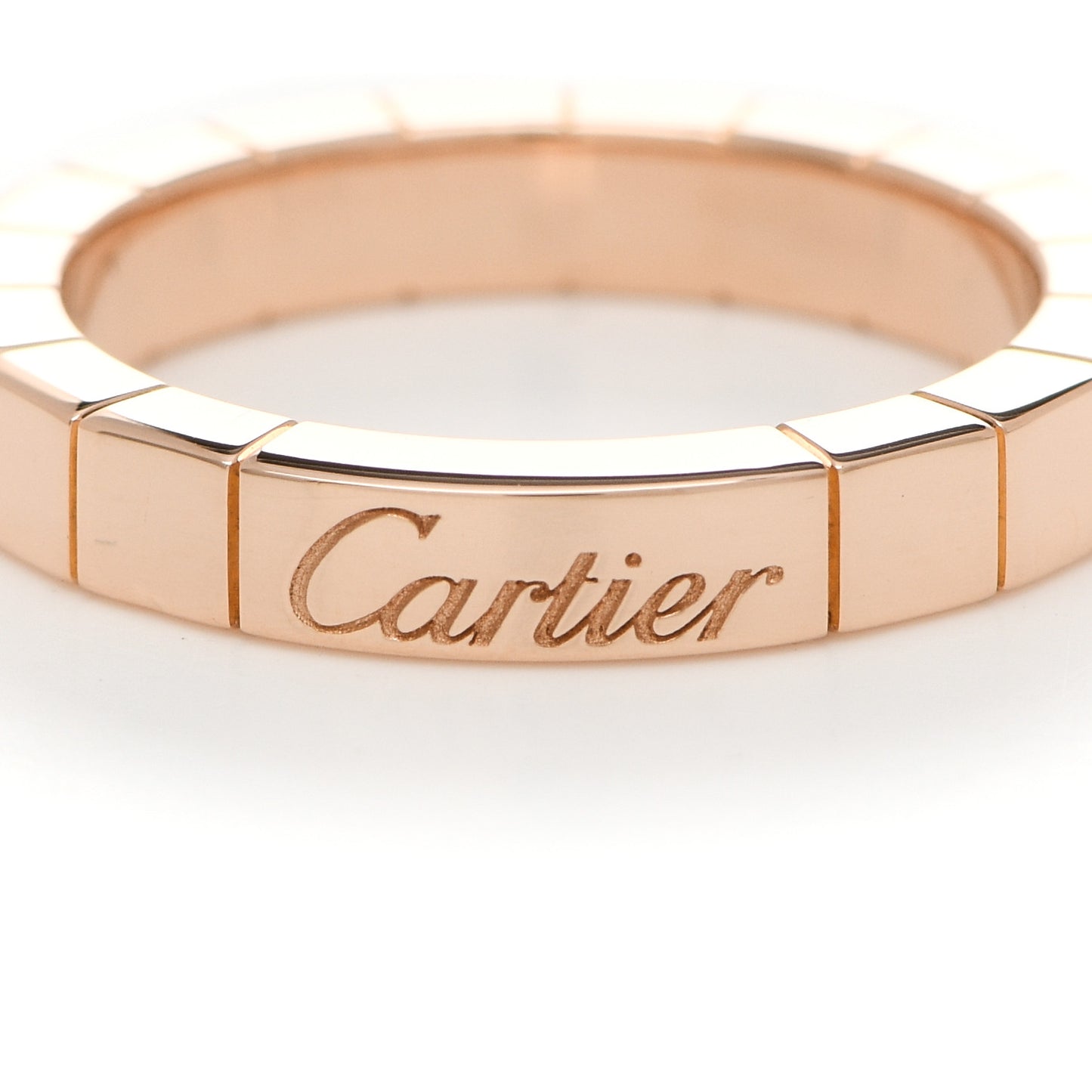 18K Pink Gold 3mm Lanieres Ring 48 4.5