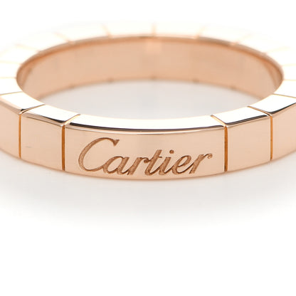 Cartier 18K Pink Gold 3mm Lanieres Ring 48 4.5 6 of 6