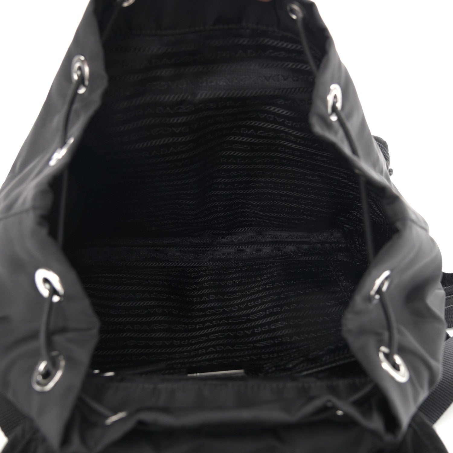 Prada Tessuto Nylon Vela Saffiano Large Backpack Black 3 of 11